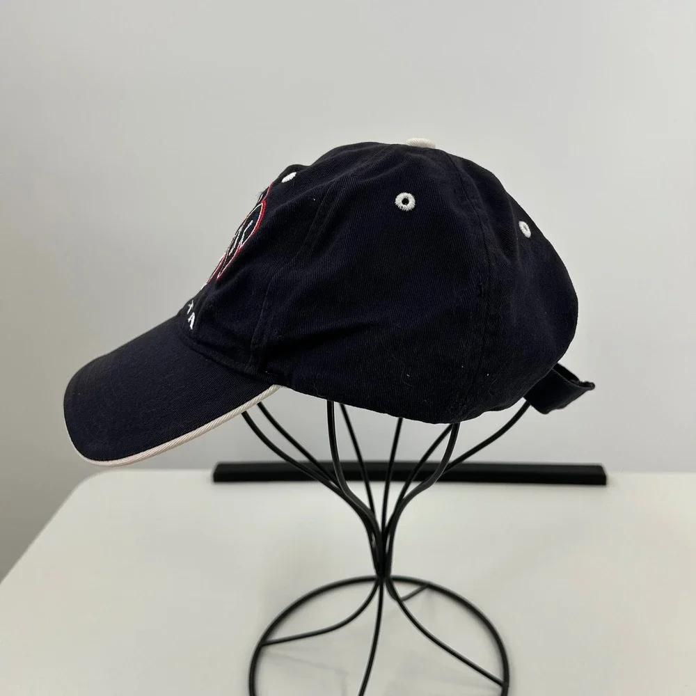 Atlanta Braves Strapback Hat Genuine Merchandise TEI‎ Navy MLB Baseball Cap OSFA